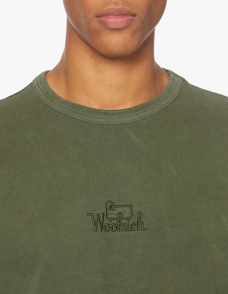 rinascente Woolrich Light washed roundneck sweatshirt - green