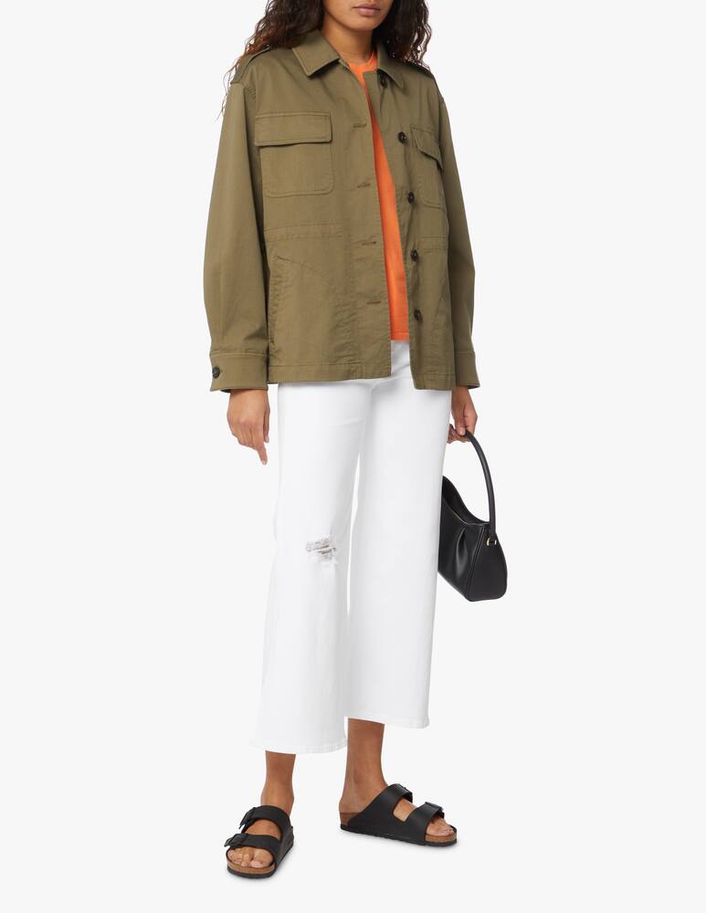 rinascente Woolrich Cotton overshirt jacket - olive