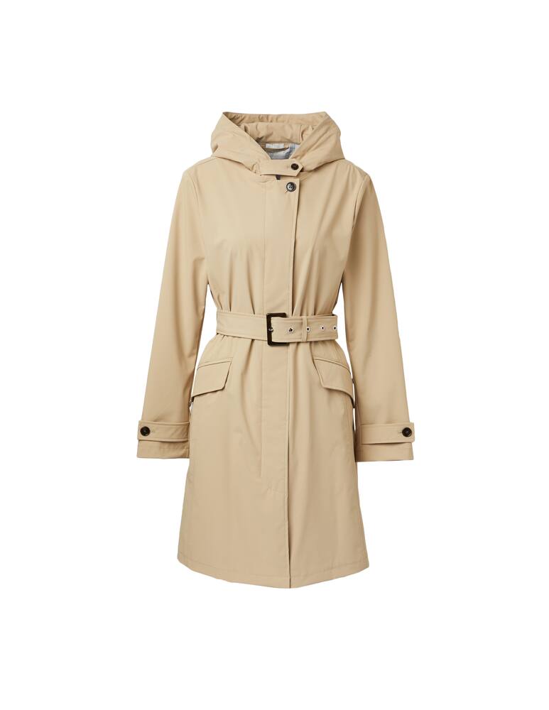 rinascente Woolrich Fayette hooded trench coat - beige