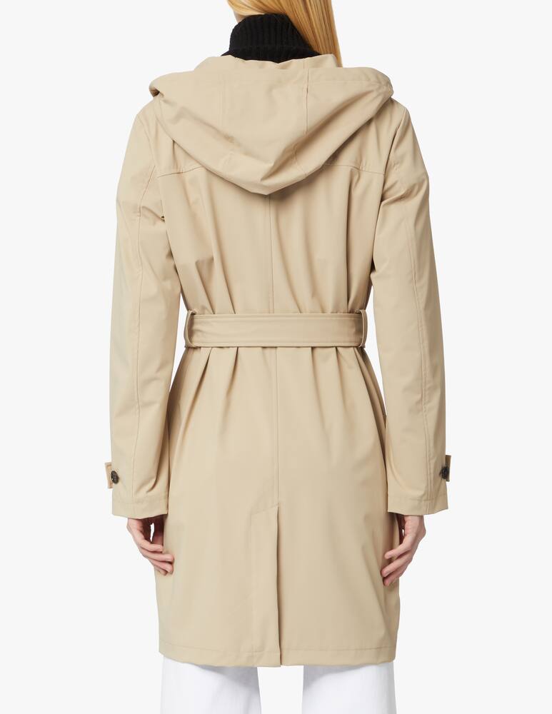 rinascente Woolrich Fayette hooded trench coat - beige