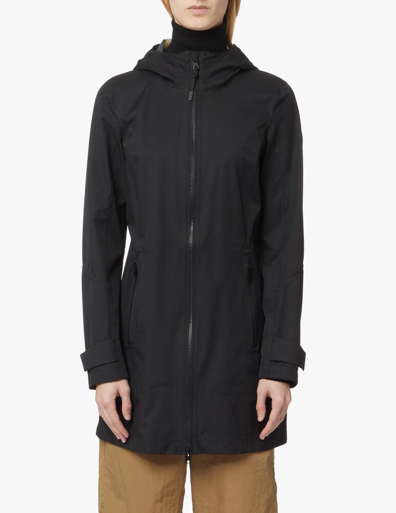 rinascente Woolrich Giacca impermeabile lunga con cappuccio - nero