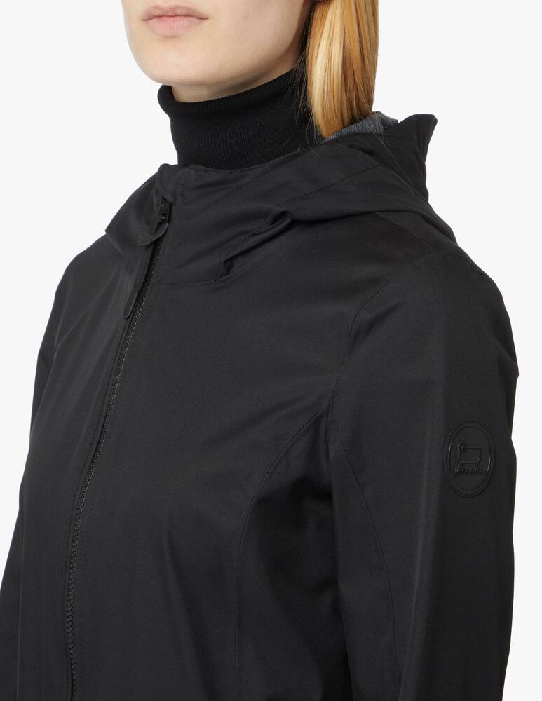 rinascente Woolrich Giacca impermeabile lunga con cappuccio - nero