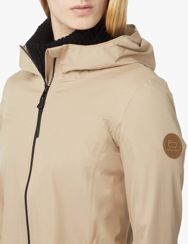 rinascente Woolrich Giacca impermeabile corta con cappuccio - beige