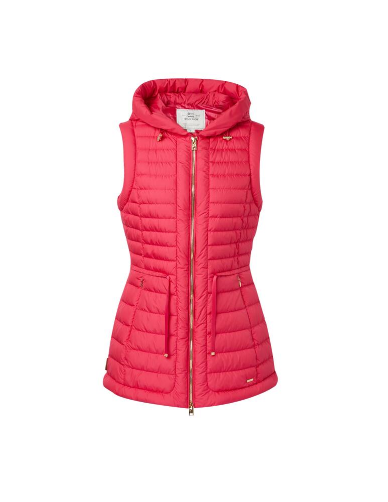 rinascente Woolrich Gilet 100 gr con cappuccio - rosa