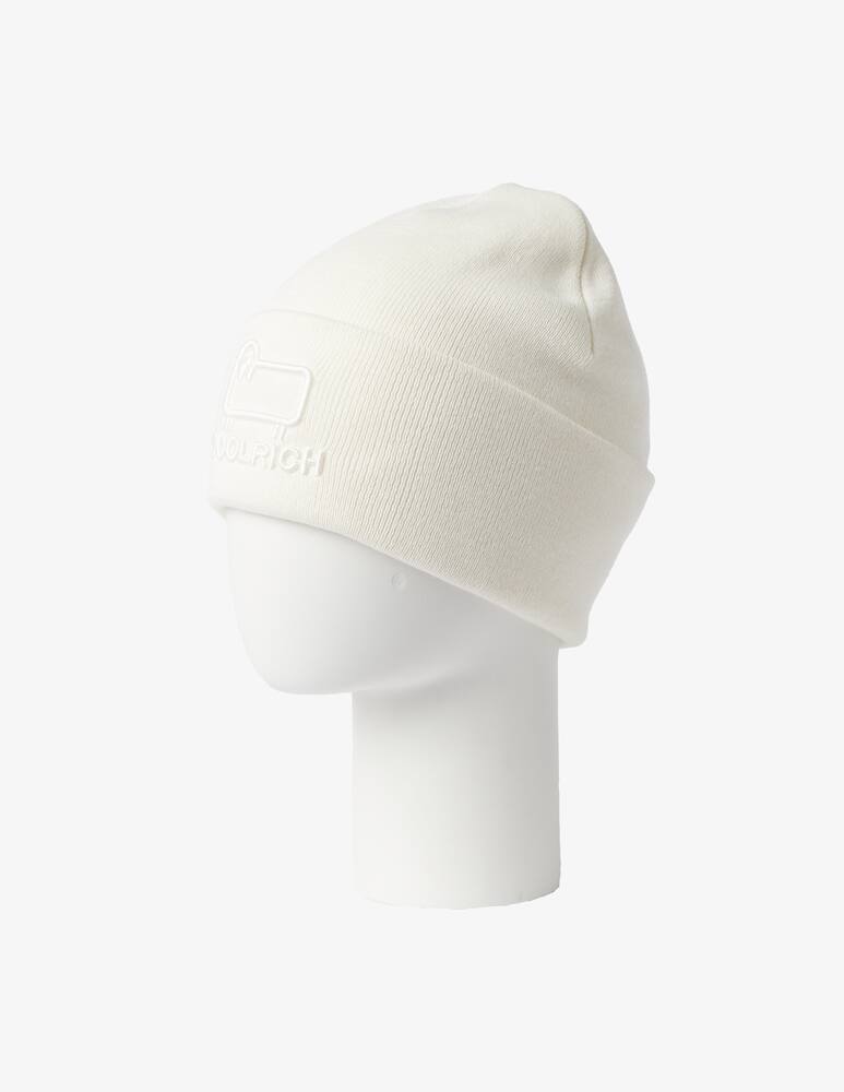 rinascente Woolrich Cappello beanie con logo - Bianco