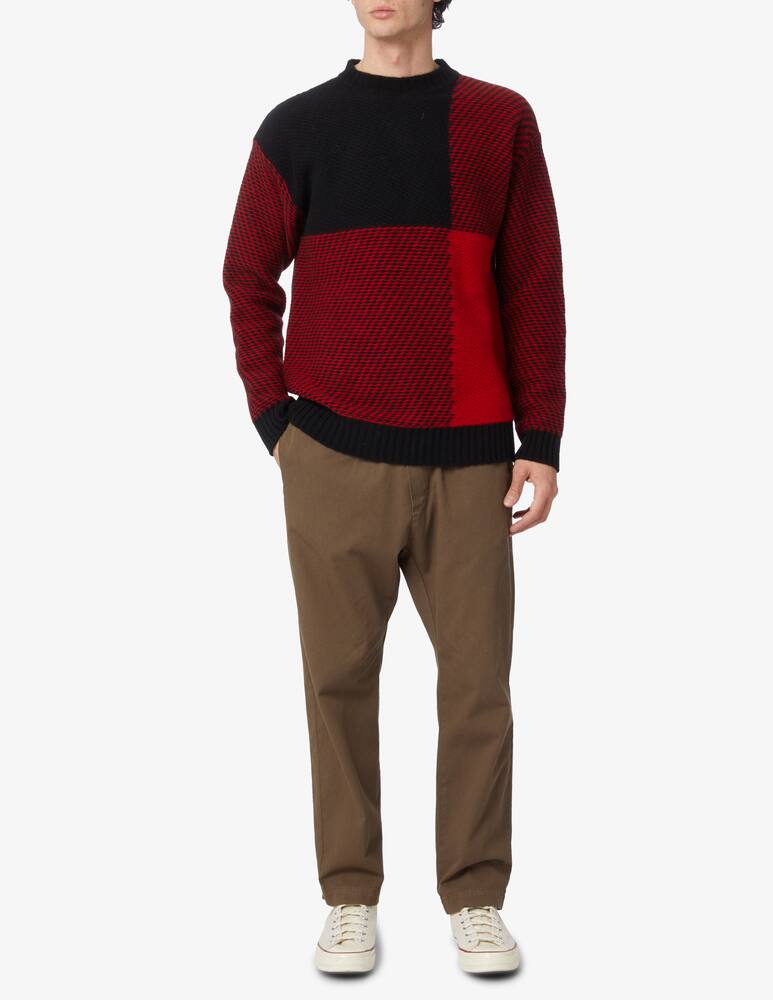 Woolrich Check crewneck jumper - Red - picture 2 Woolrich Check crewneck jumper - Red - picture 2