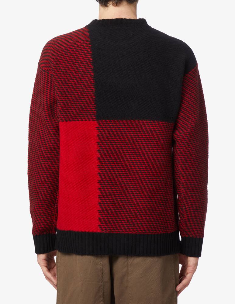 Woolrich Check crewneck jumper - Red - picture 3 Woolrich Check crewneck jumper - Red - picture 3