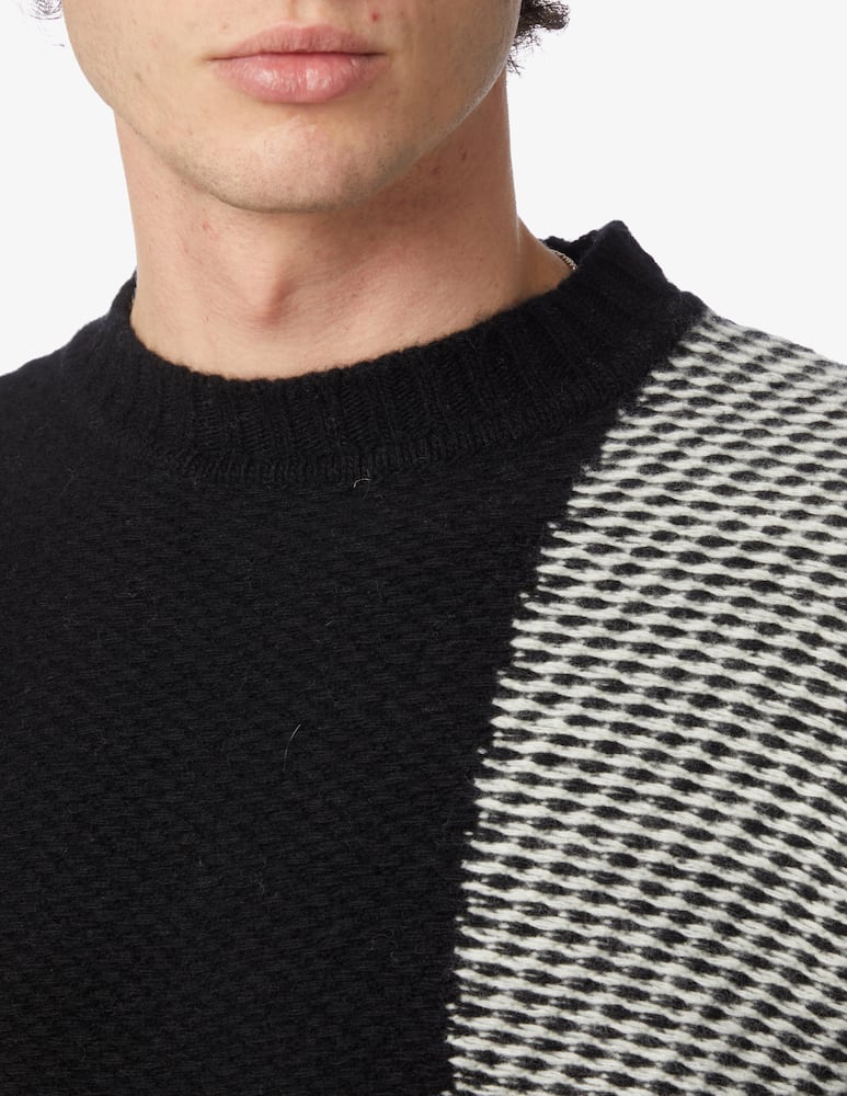 rinascente Woolrich Maglia girocollo a quadri - Nero