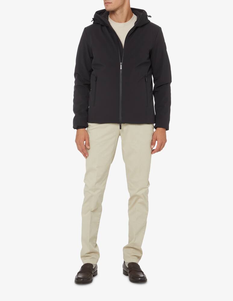 rinascente Woolrich Shell hooded short jacket - Black