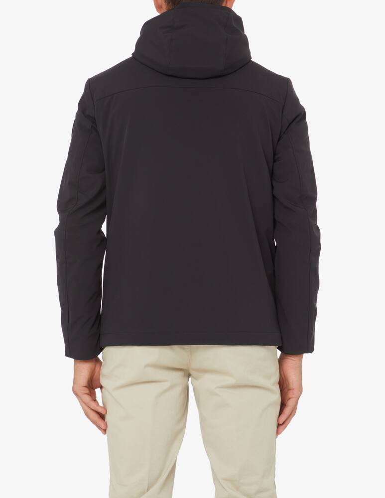 rinascente Woolrich Shell hooded short jacket - Black