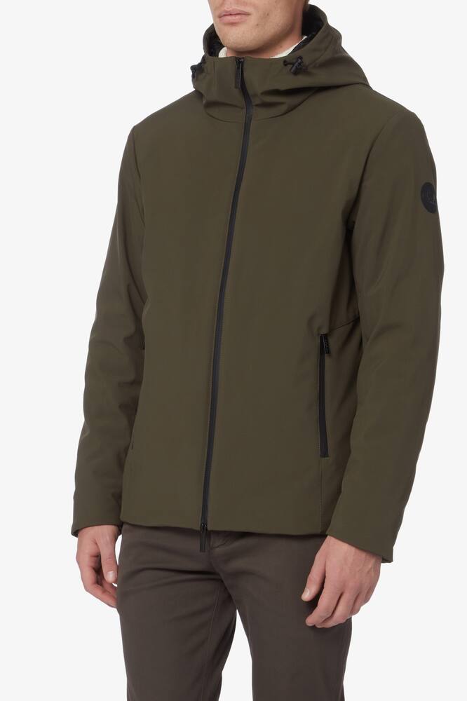 Woolrich Giacca corta shell con cappuccio - Verde - immagine 1 Woolrich Giacca corta shell con cappuccio - Verde - immagine 1