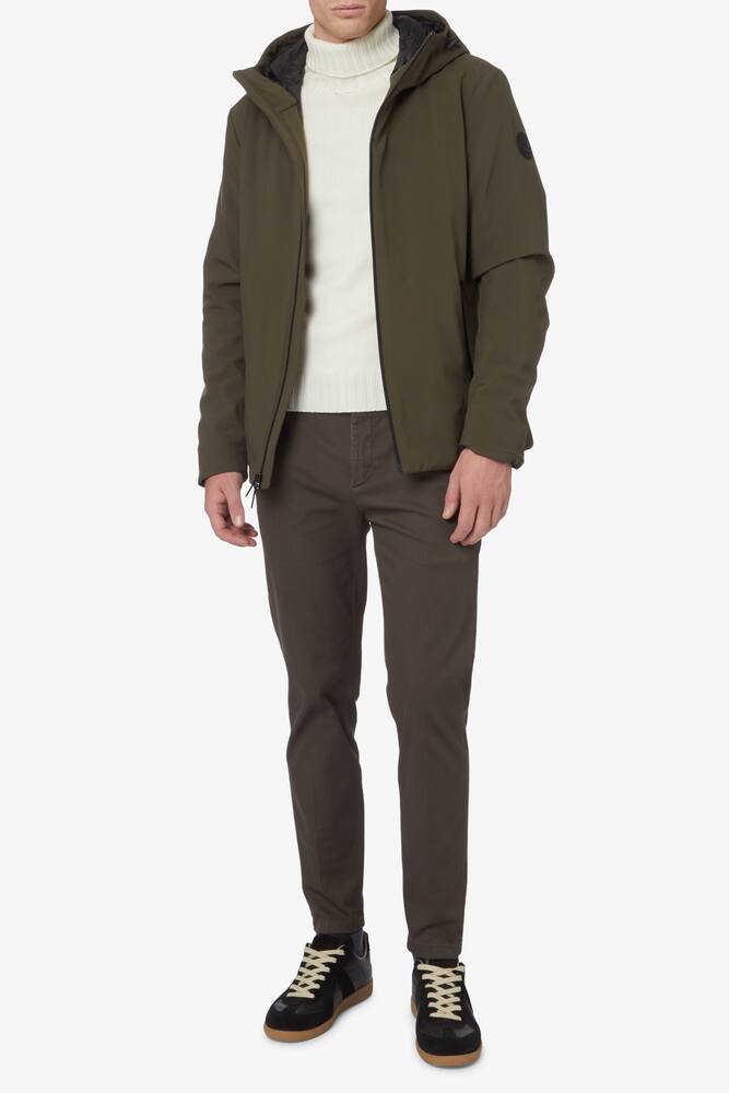 Woolrich Giacca corta shell con cappuccio - Verde - immagine 2 Woolrich Giacca corta shell con cappuccio - Verde - immagine 2