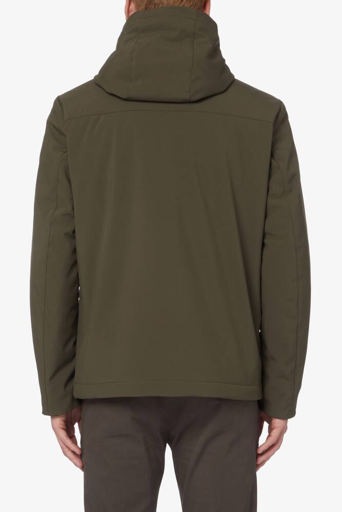 Woolrich Giacca corta shell con cappuccio - Verde - immagine 3 Woolrich Giacca corta shell con cappuccio - Verde - immagine 3