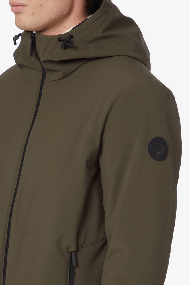 rinascente Woolrich Shell hooded short jacket - Green