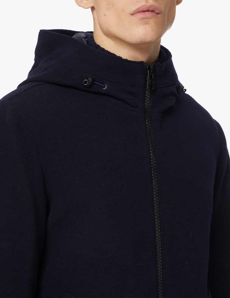 rinascente Woolrich Giacca in lana con cappuccio - Blu