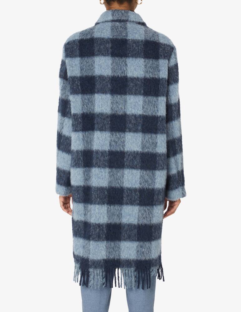 rinascente Woolrich Overshirt a quadri con frange - Blu