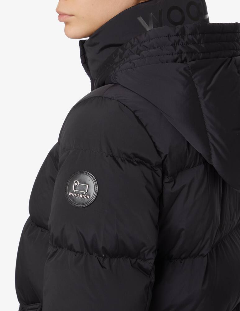 rinascente Woolrich Alsea hooded padded parka coat - Black