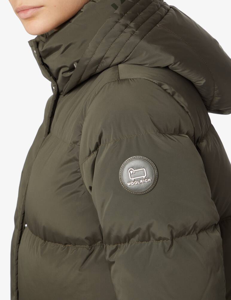 Woolrich Alsea hooded padded parka coat - Olive - picture 4 Woolrich Alsea hooded padded parka coat - Olive - picture 4