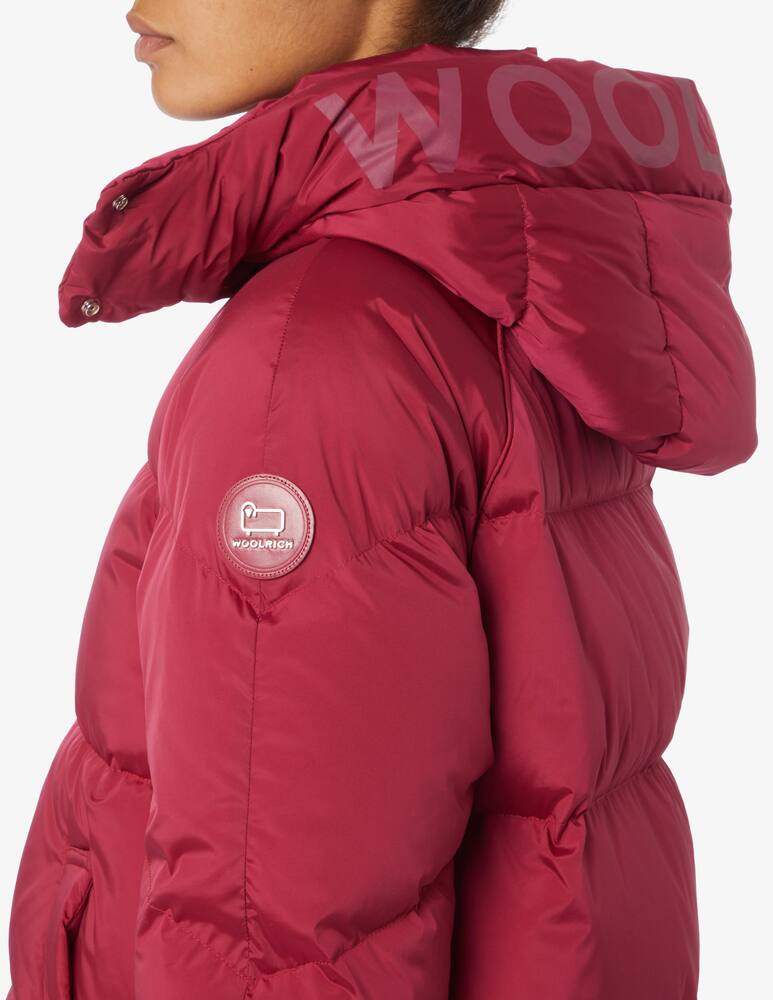 rinascente Woolrich Cappotto parka corto imbottito con cappuccio Alsea - Rosso