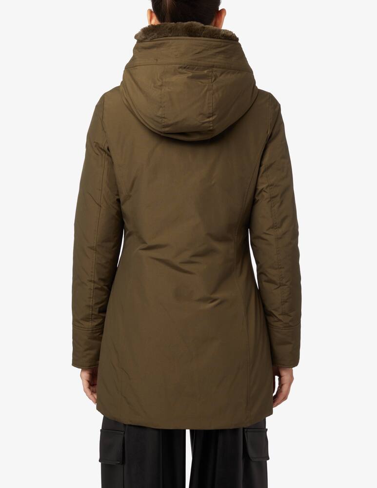 rinascente Woolrich Boulder cotton blend parka eco coat - Olive