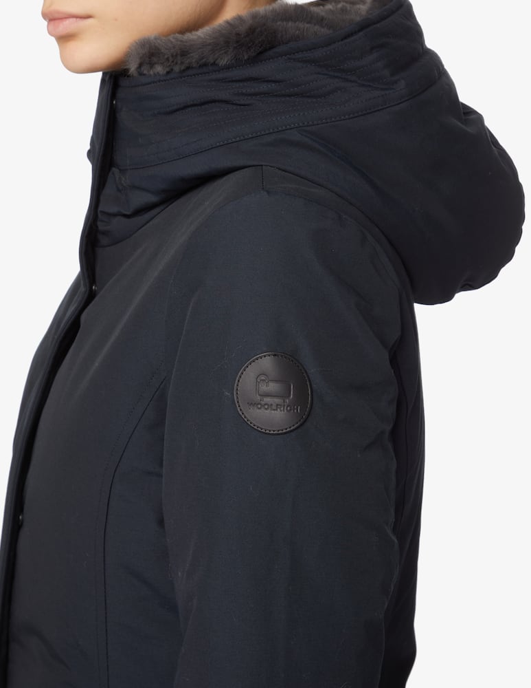 rinascente Woolrich Boulder cotton blend parka eco coat - Blue