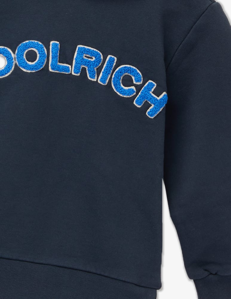 Woolrich Felpa con cappuccio in cotone Varsity - immagine 2 Woolrich Felpa con cappuccio in cotone Varsity - immagine 2