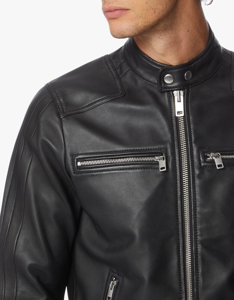 rinascente Diesel Leather biker jacket