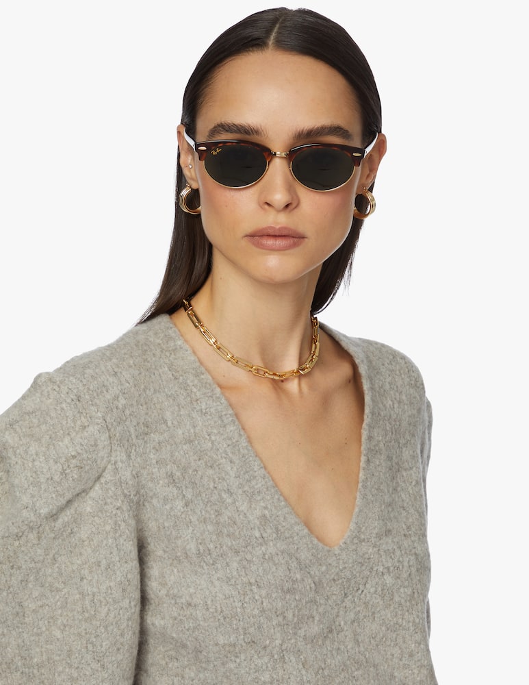 rinascente Ray-Ban Occhiale da sole Clubmaster ovale Legend RB3946