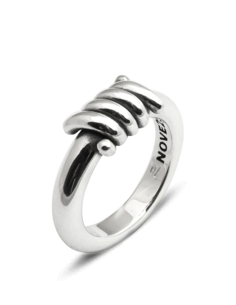 NOVE25 Ring modulo spinato - silver - picture 3 NOVE25 Ring modulo spinato - silver - picture 3