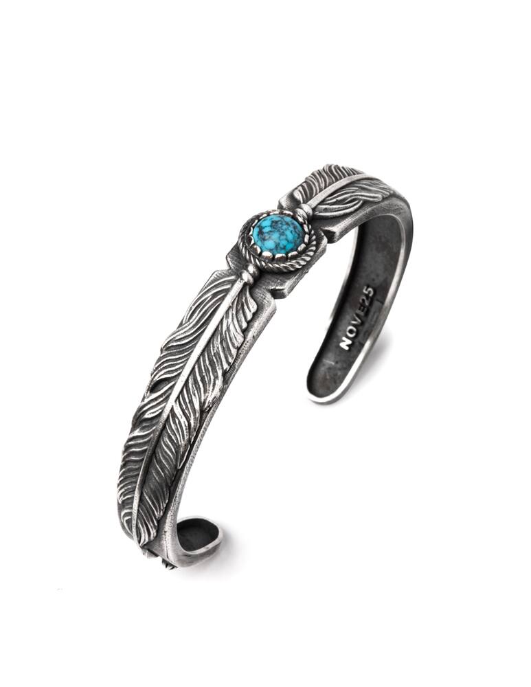 rinascente NOVE25 Bracciale piume aquila turchese