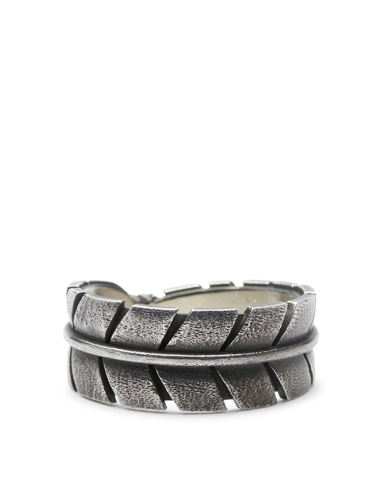 rinascente NOVE25 Native eagle feather band ring