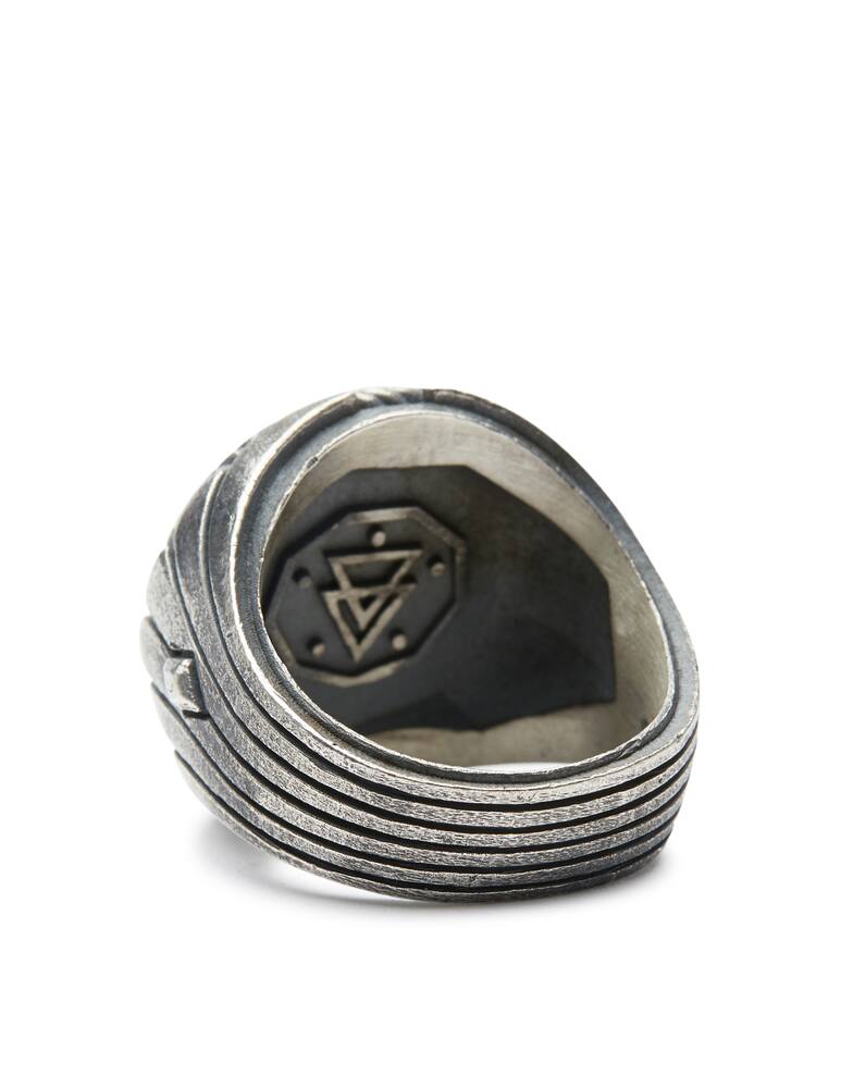 rinascente NOVE25 Howlite ionic signet ring