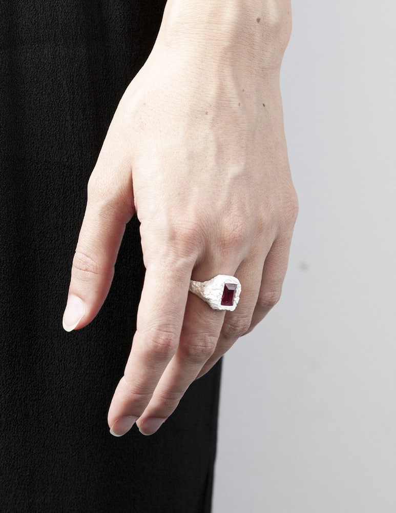 rinascente NOVE25 Chevalier roccia pietra rettangolare bianco