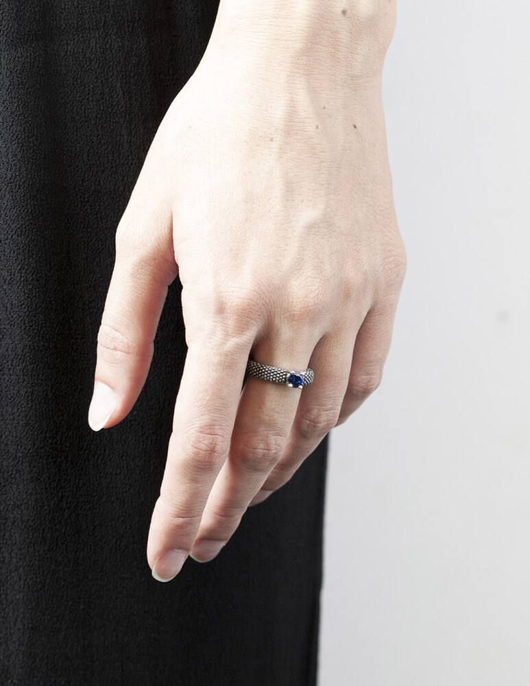 rinascente NOVE25 Fede puntinata solitario spinello