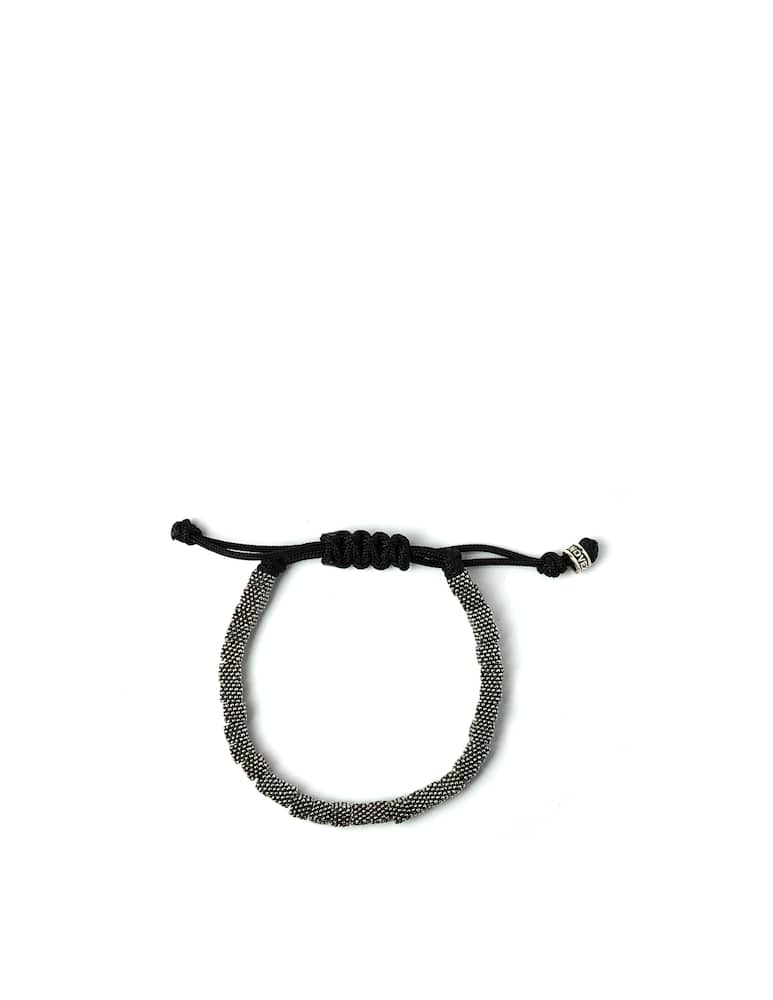 rinascente NOVE25 Bracciale corda quadrati punti