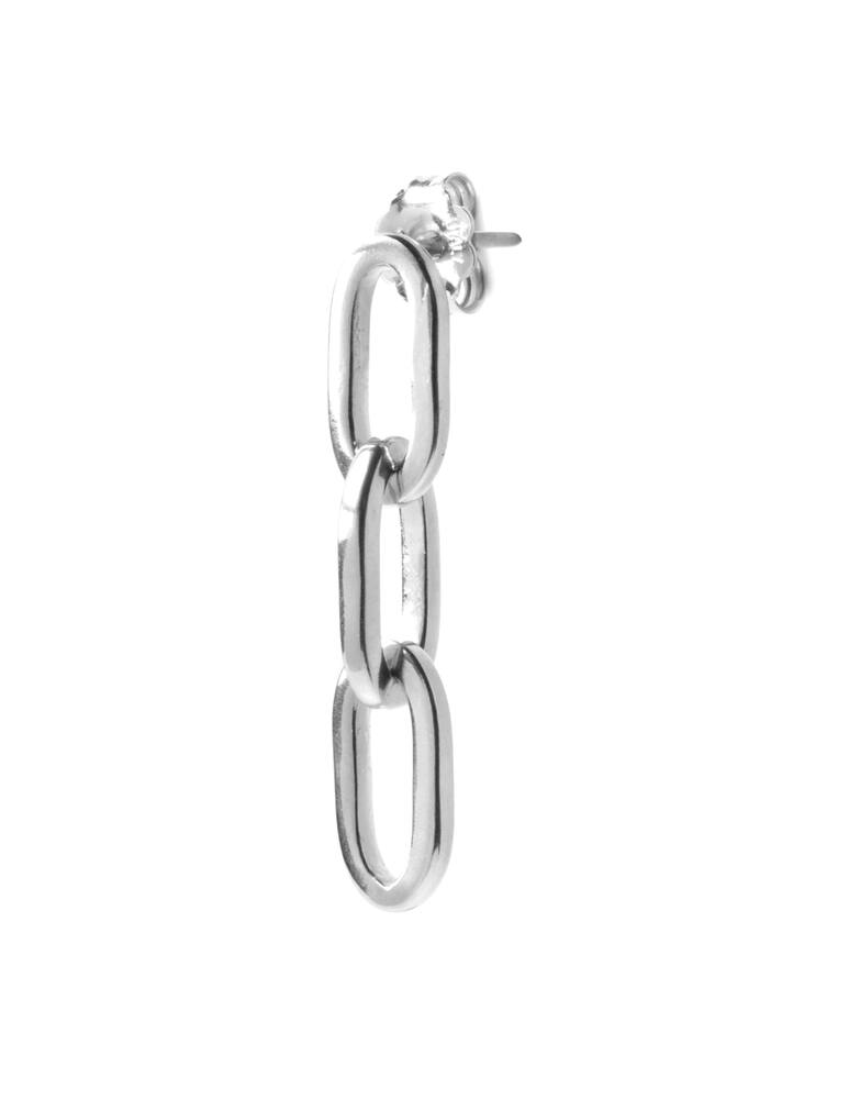 rinascente NOVE25 Earring singolo catena ovale media - silver