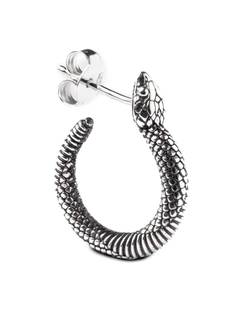 NOVE25 Orecchino singolo cerchio serpente - immagine 3 NOVE25 Orecchino singolo cerchio serpente - immagine 3