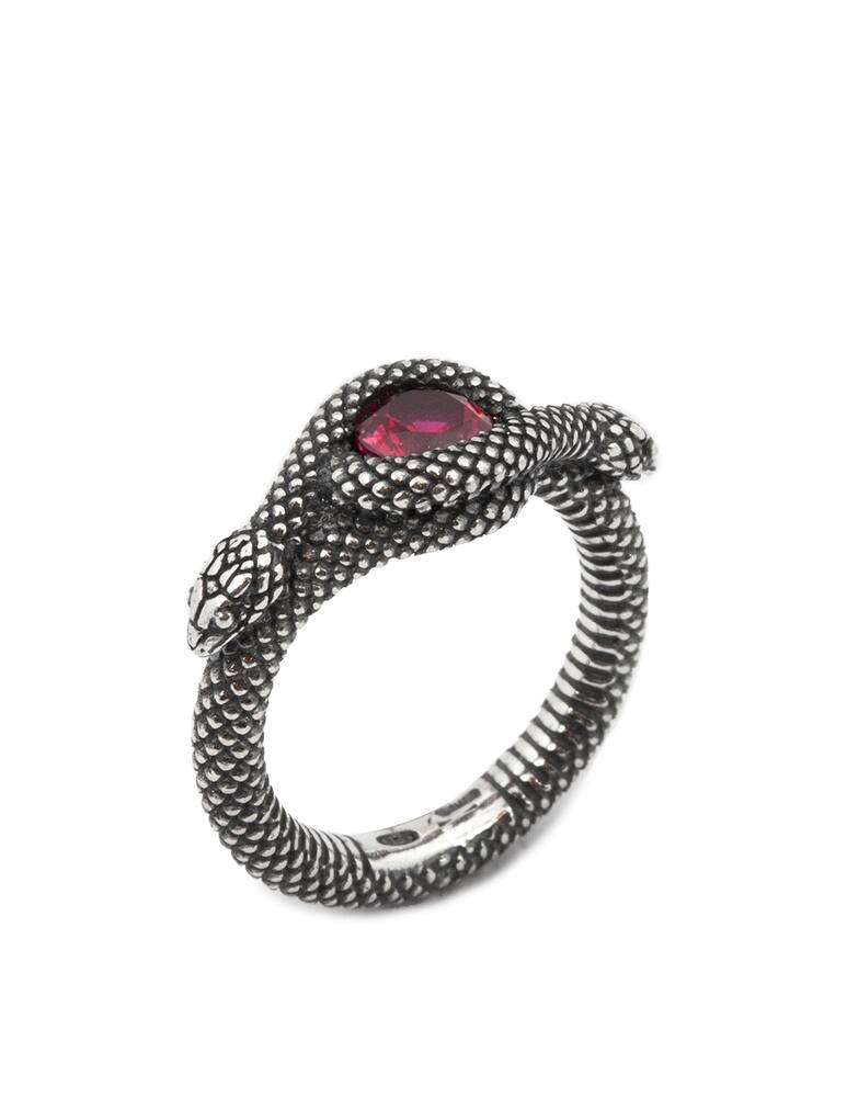 rinascente NOVE25 Ring serpente solitario corindone