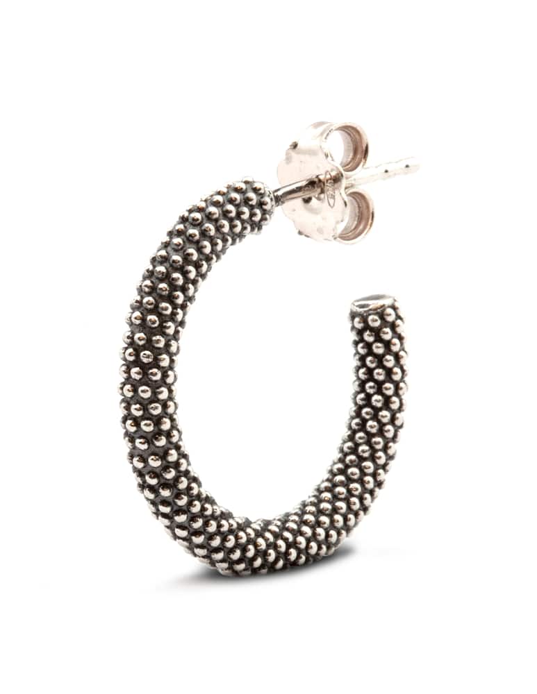 NOVE25 Earring singolo cerchio puntinato medio - picture 2 NOVE25 Earring singolo cerchio puntinato medio - picture 2