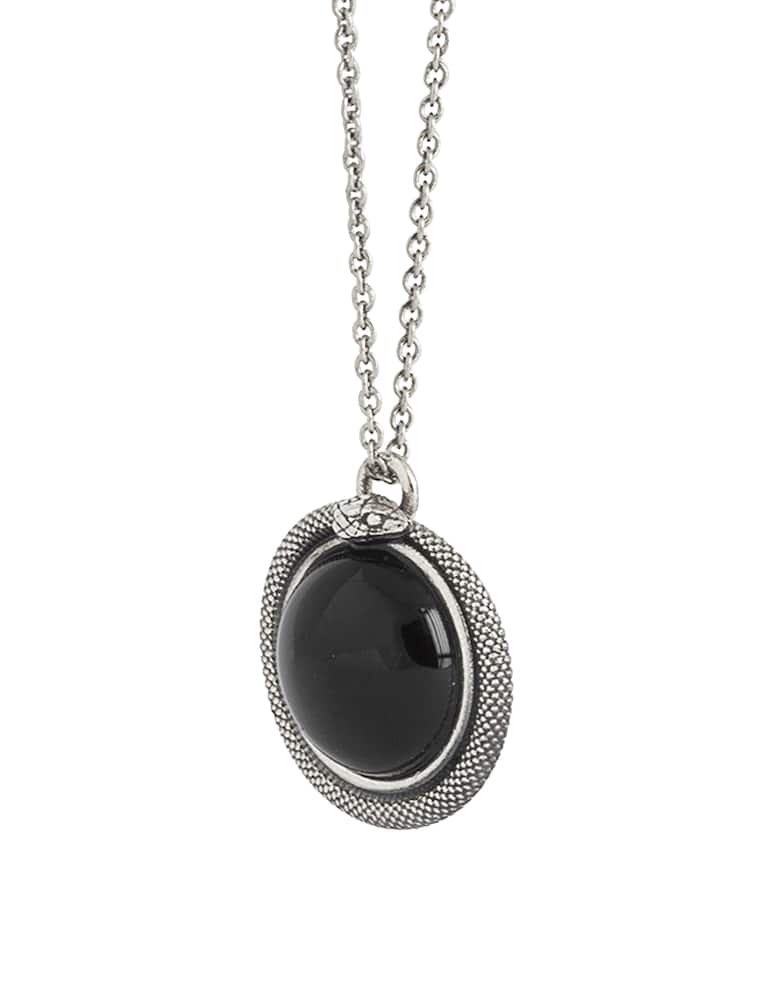 rinascente NOVE25 Black agate pendant