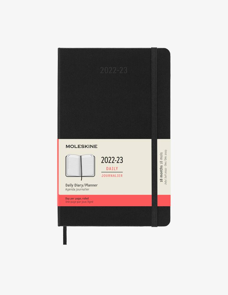 rinascente Moleskine 18 Mesi Daily Large Nero Hard - Nero