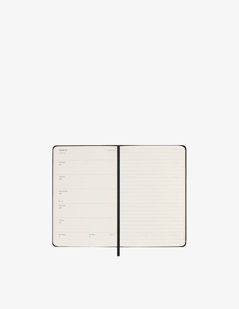 rinascente Moleskine 18 Mesi Settimanale  Pocket Nero Hard - Nero