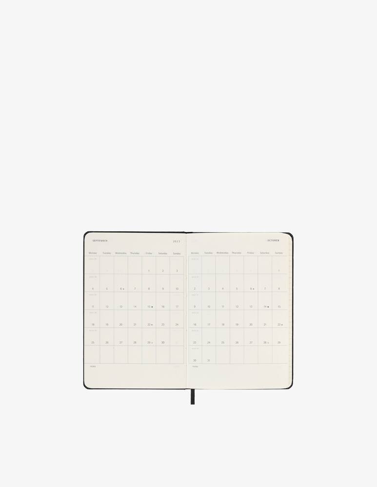 rinascente Moleskine 18 Mesi Settimanale  Pocket Nero Hard - Nero