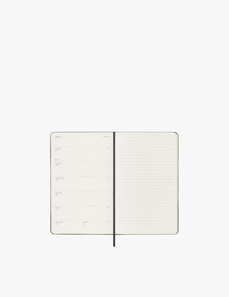 rinascente Moleskine Wkly Ntbk Lg Blk Hard - Black