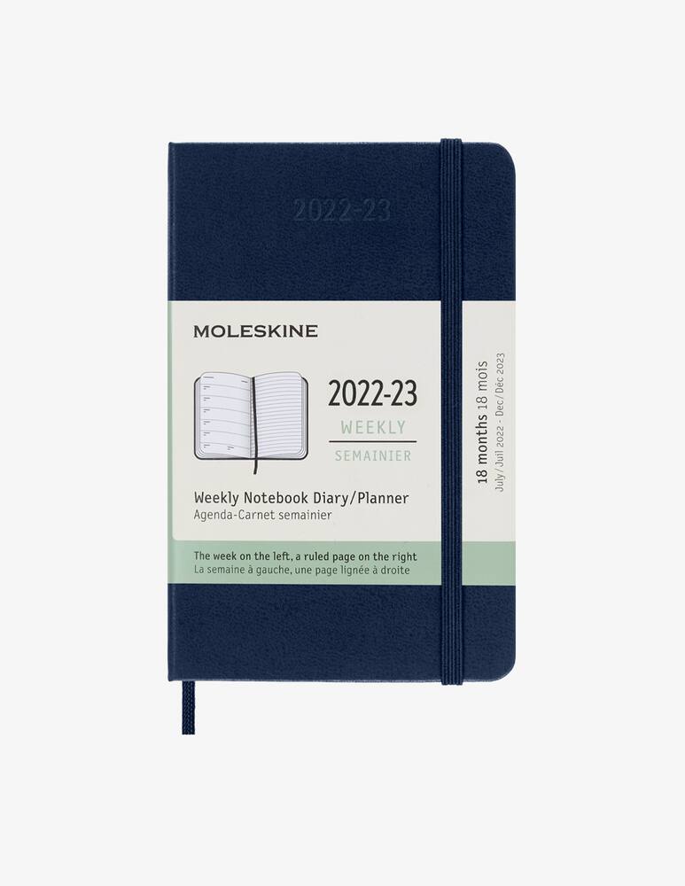 rinascente Moleskine 18 Mesi Settimanale  Pocket Blu Hard - Blu