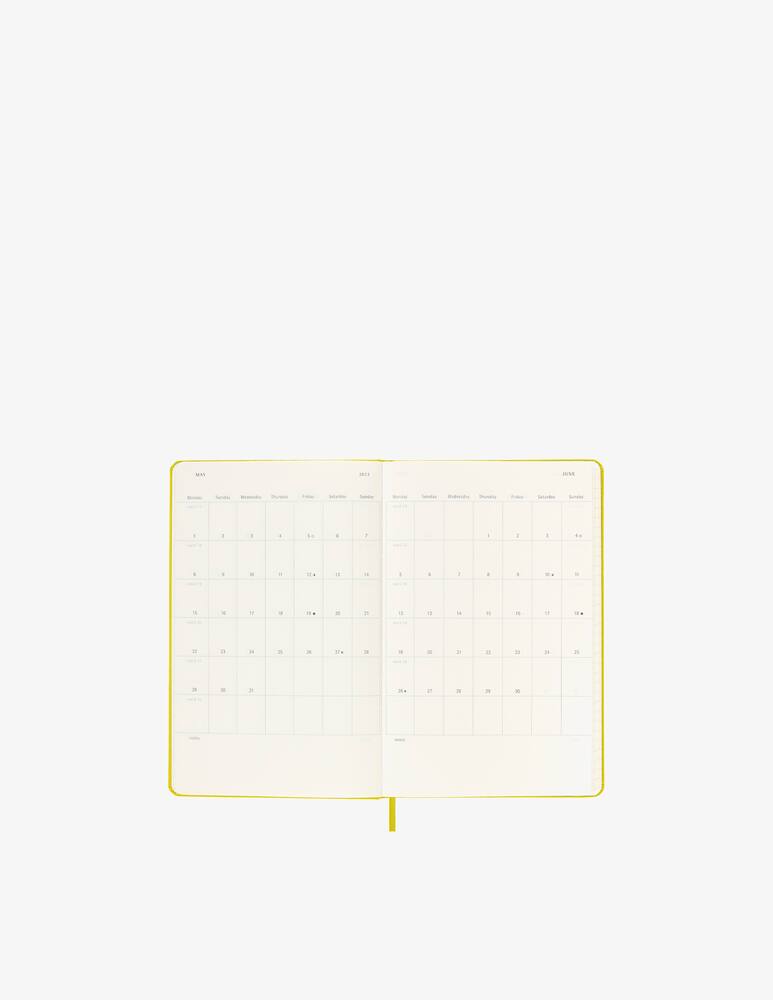 rinascente Moleskine 12 Mesi Settimanale Large Hay Ylw Hard - Giallo
