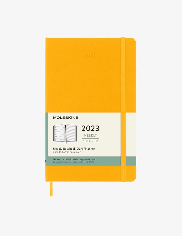 rinascente Moleskine 12 Mesi Settimanale  Large Orange Ylw Hard - Giallo