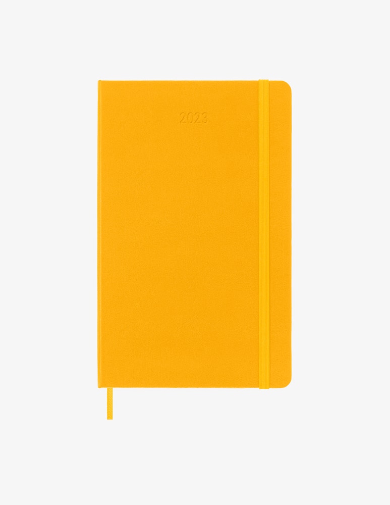 rinascente Moleskine 12 Mesi Settimanale  Large Orange Ylw Hard - Giallo