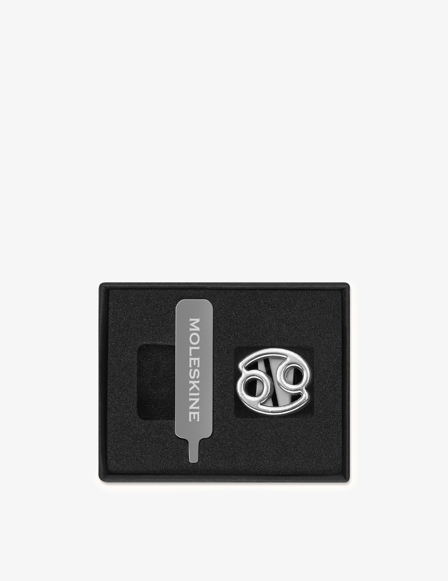 Moleskine Aquarius Zodiac Pin - Silver Notebook Closure Clip For Planners & Journals