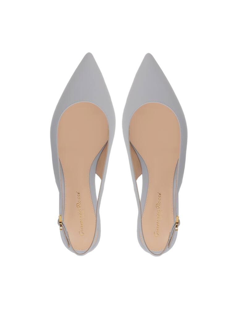 rinascente Gianvito Rossi Ribbon 05 leather sling back ballet flats